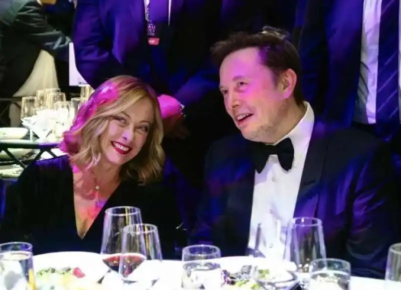 GIORGIA MELONI ELON MUSK