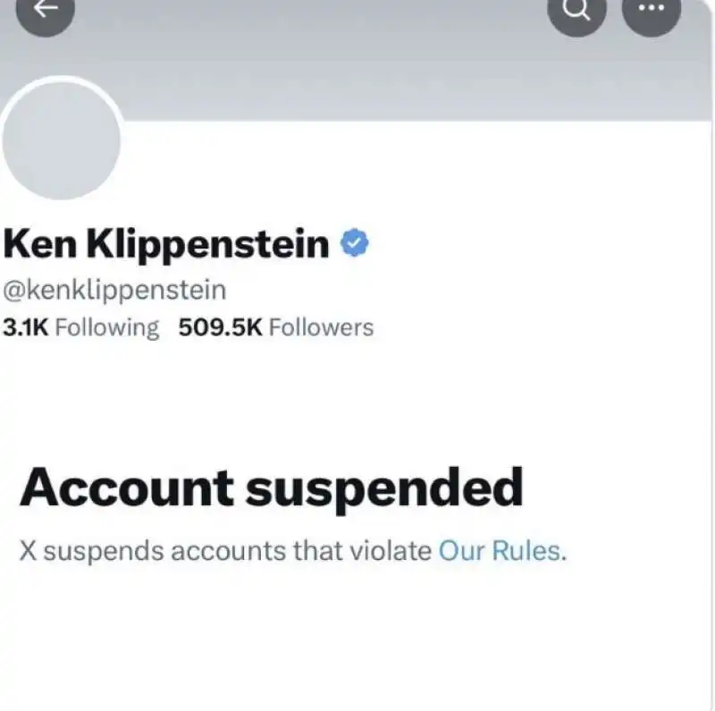 ken klippenstein  sospeso da twitter