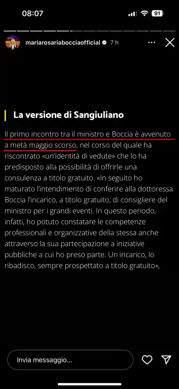 le storie instagram di maria rosaria boccia contro gennaro sangiuliano   7