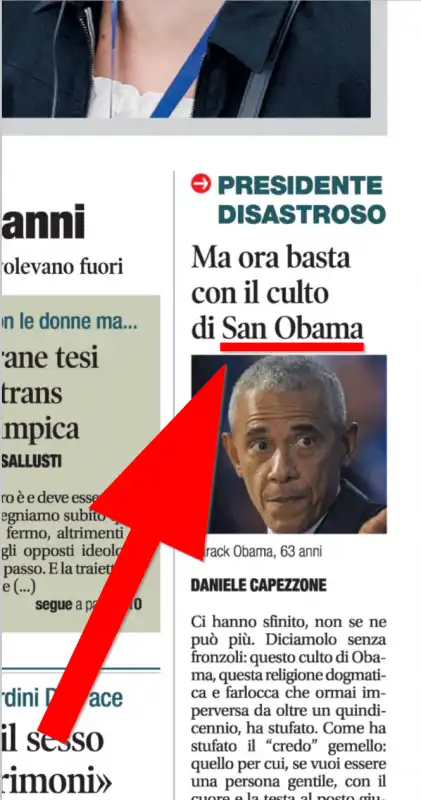 Libero, san Obama