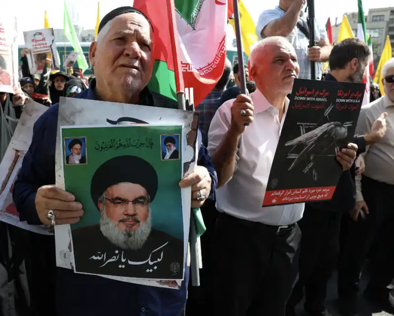 MANIFESTAZIONI PER NASRALLAH IN LIBANO