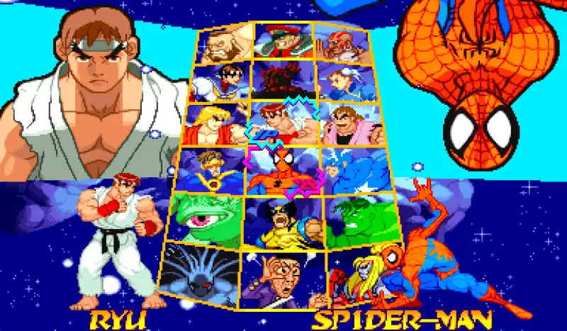 marvel super heroes vs street fighter 