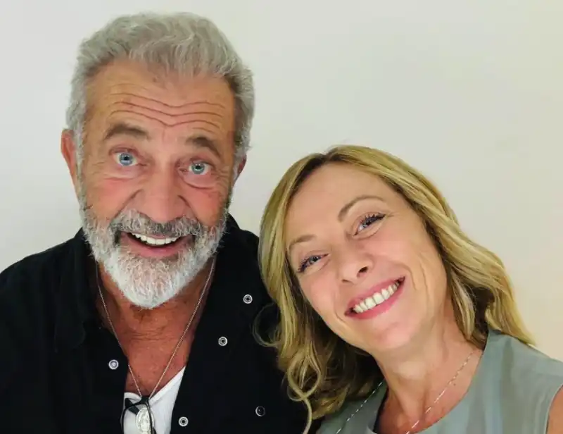 MEL GIBSON GIORGIA MELONI