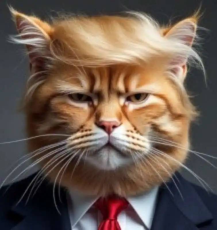 meme di donald trump e i gatti  2