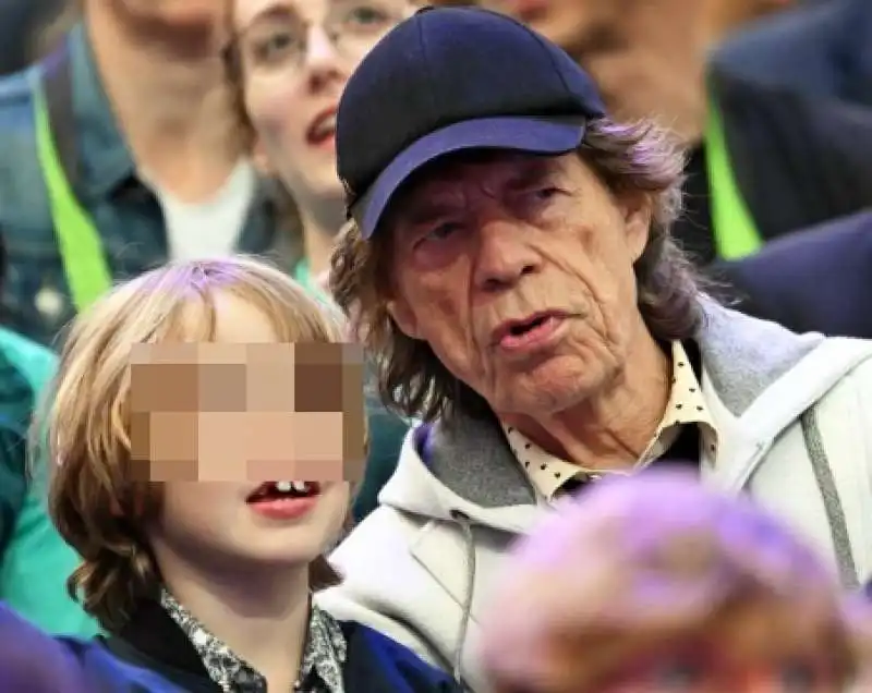 mick jagger e il figlio deveraux