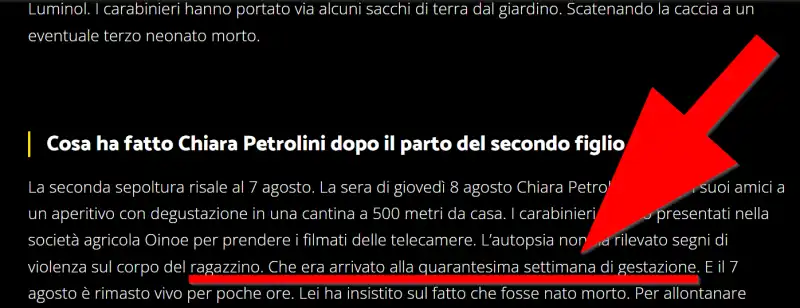 Open - ragazzino alla quarantesima settimana di gestazione