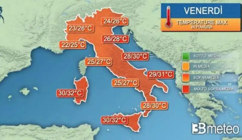 previsioni del tempo 27 settembre