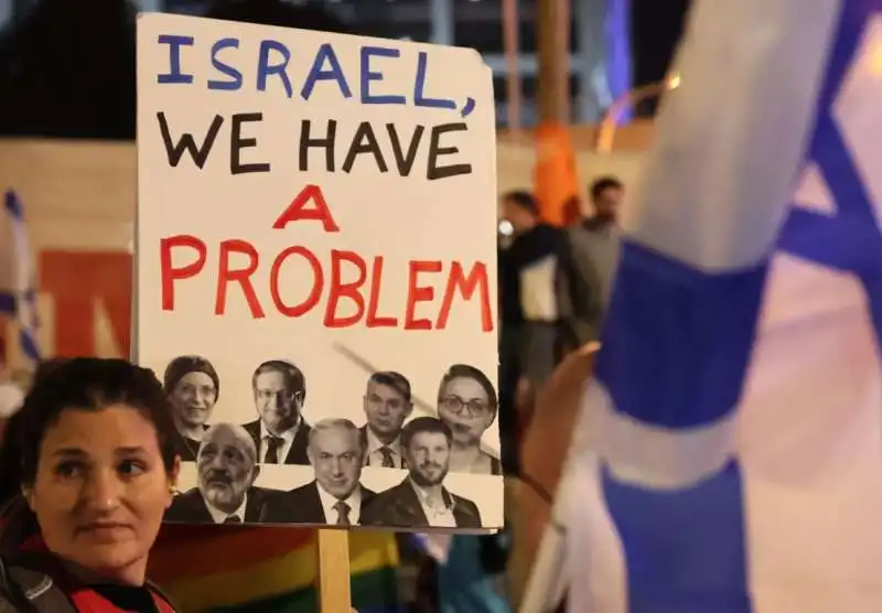 proteste contro netanyahu in israele 