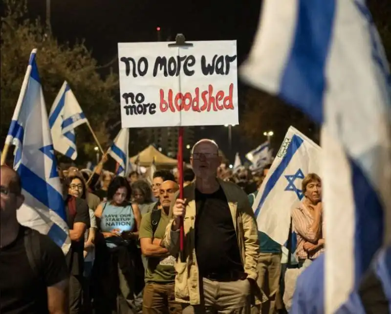 proteste contro netanyahu in israele 