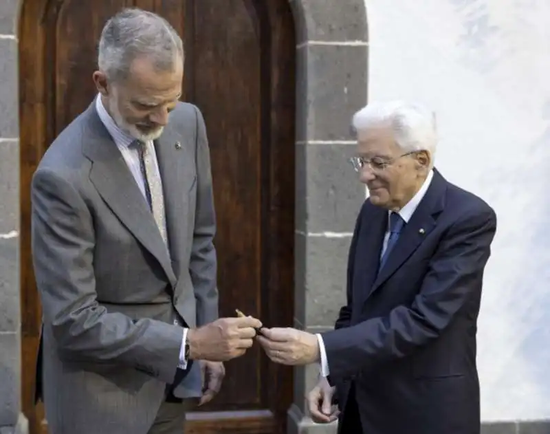 sergio mattarella   il re di spagna felipe vi