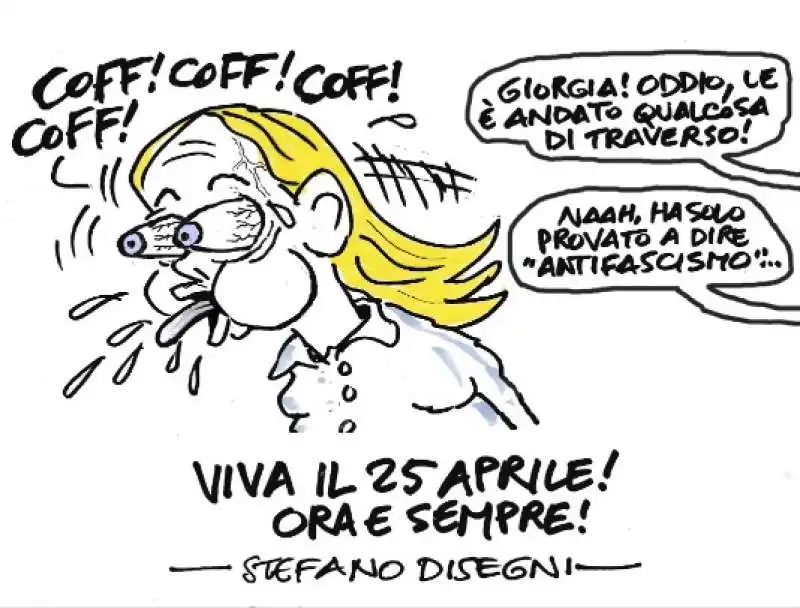 STEFANO DISEGNI - VIGNETTA SU GIORGIA MELONI