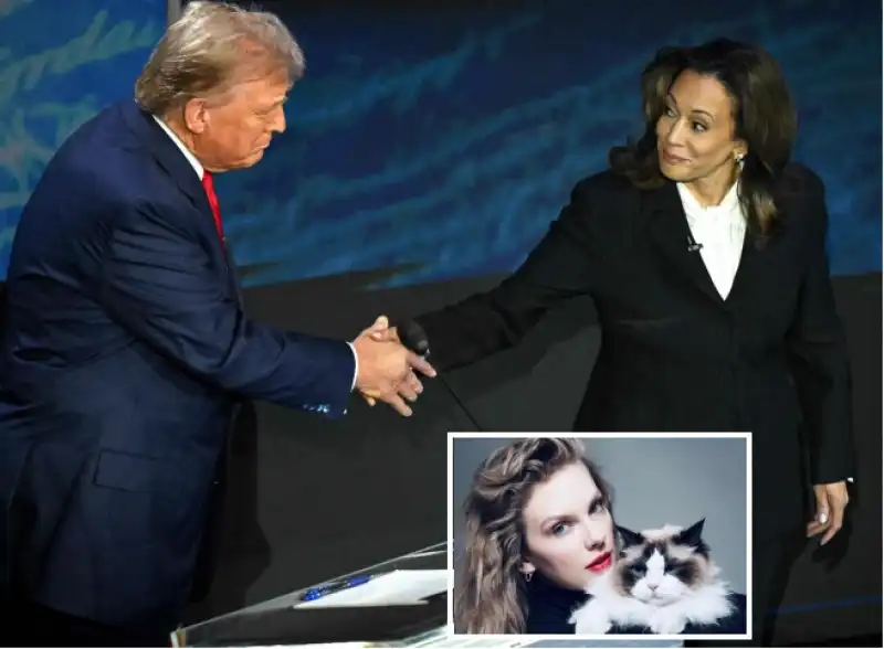 trump kamala harris taylor swift