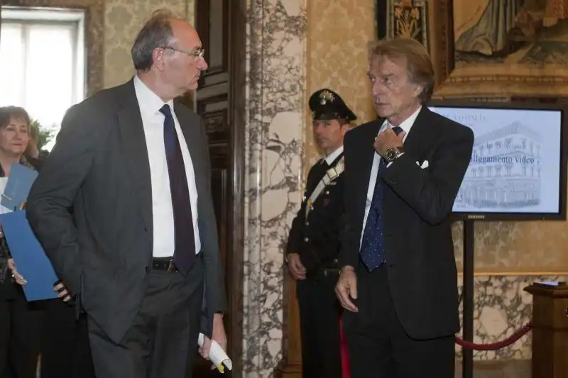 ASSEMBLEA GENERALI DI BANCA DITALIA FEDERICO GHIZZONI E LUCA CORDERO DI MONTEZEMOLO FOTO LA PRESSE 