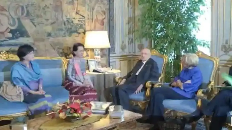 AUNG SAN SUU KYI A ROMA DA NAPOLITANO 