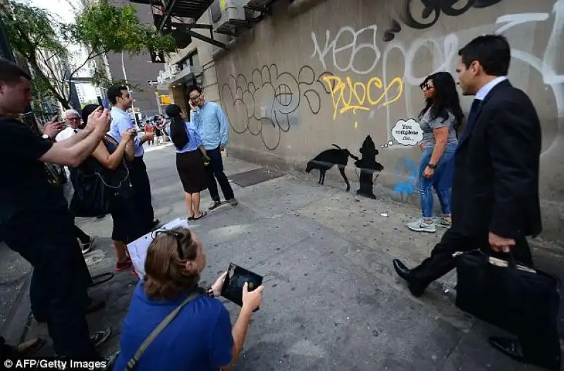 banksy cane fontana 