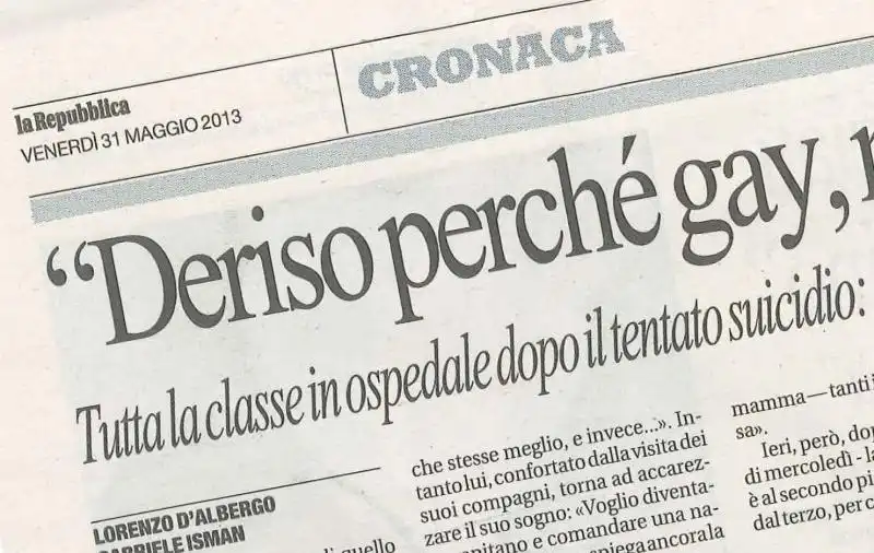 DISCRIMINAZIONE GAY 