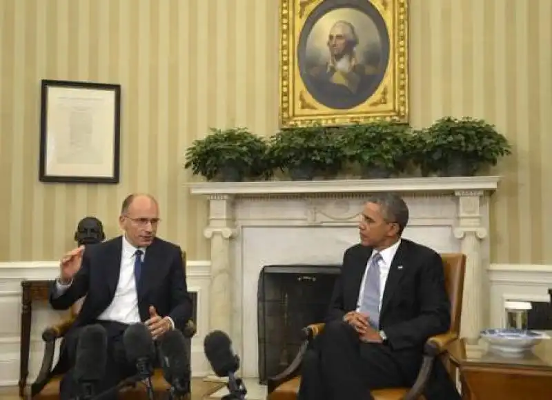 ENRICO LETTA E BARACK OBAMA A WASHINGTON