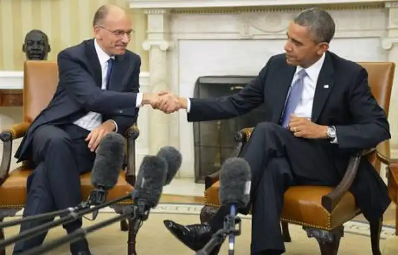 ENRICO LETTA E BARACK OBAMA A WASHINGTON