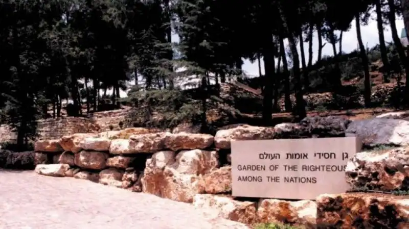 ISRAELE Giardino dei Giusti tra le Nazioni a Yad Vashem 