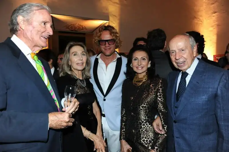 Lamberto e Donatella Dini e Peter Dundans 