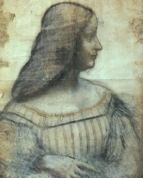 LEONARDO DA VINCI ritratto di isabella d este