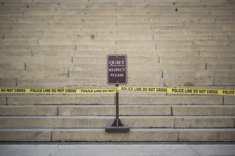 USA LINCOLN MEMORIAL CHIUSO DURANTE LO SHUTDOWN 