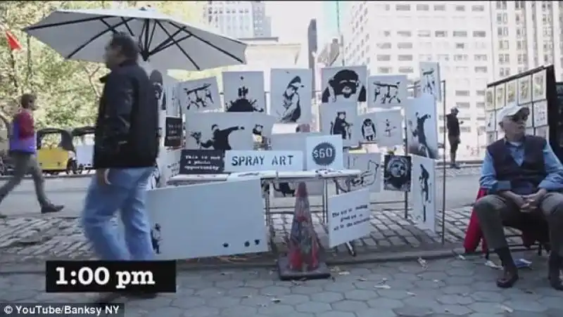 OPERE DI BANKSY IN VENDITA A CENTRAL PARK 