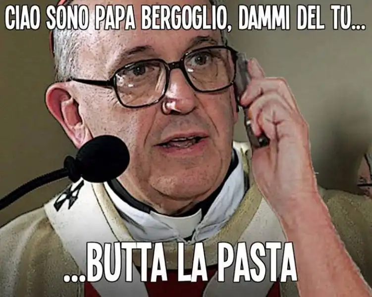 PAPA BERGOGLIO TELEFONA ALLA GENTE PAGINA FACEBOOK 