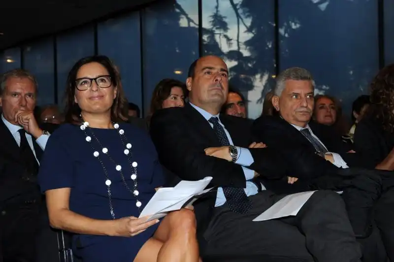 Sabrina Florio Nicola Zingaretti e Maurizio Stirpe 