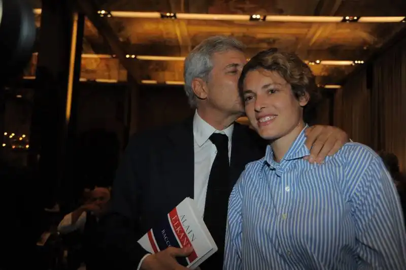 alain con la figlia ginevra elkann  