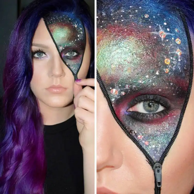 cosmic girl   trucco per halloween   