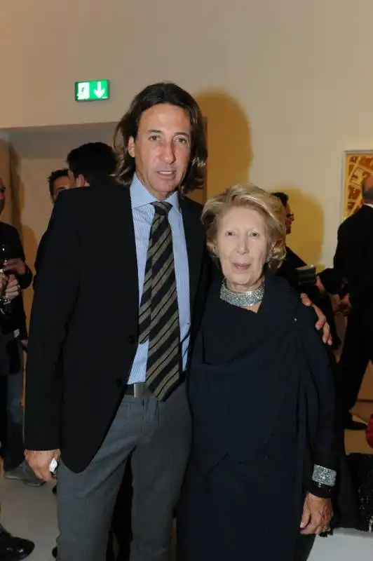 franca fendi con il figlio andrea