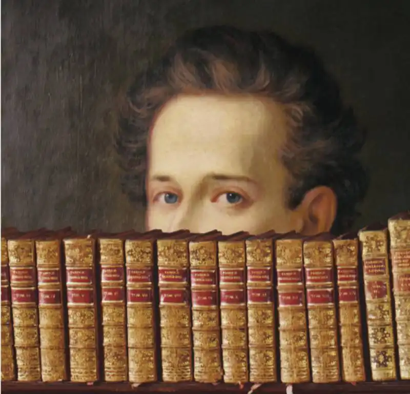  Giacomo Leopardi - Particolare della Biblioteca di Palazzo Leopardi a Recanati_