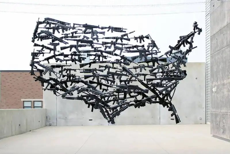 gun country usa map illusion michael muprhy 1