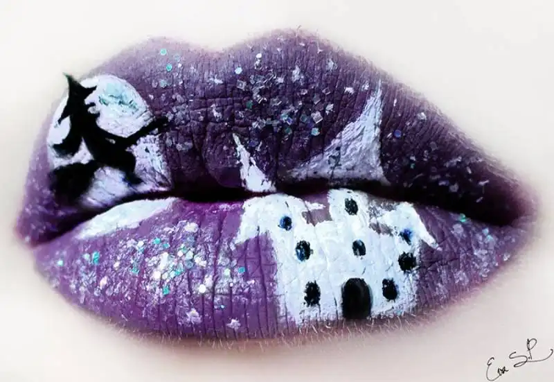 halloween makeup lips eva senin pernas 14