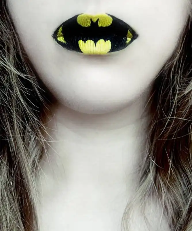 halloween makeup lips eva senin pernas 21