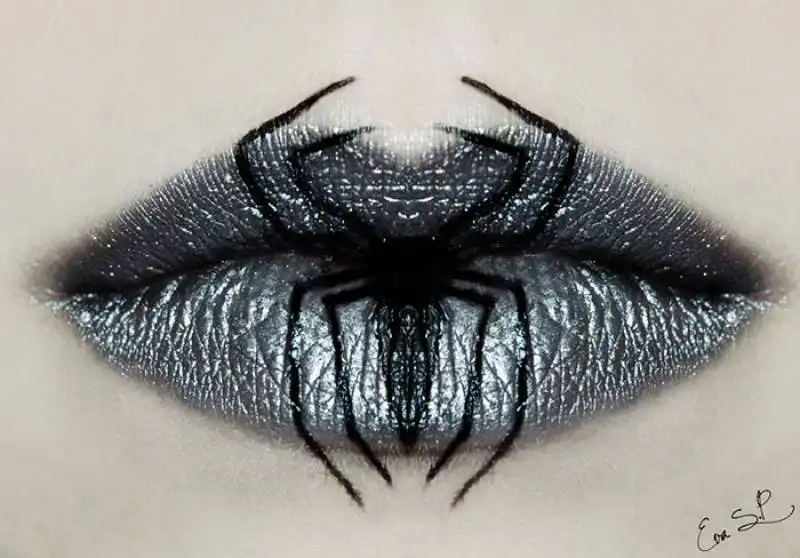 halloween makeup lips eva senin pernas 5