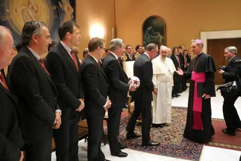 il bayern monaco incontra papa francesco bergoglio 6