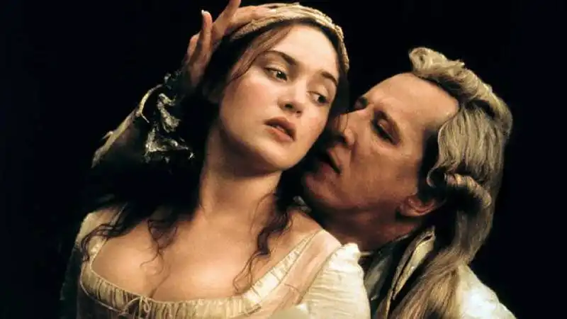 kate winslet e geoffrey rush in quills