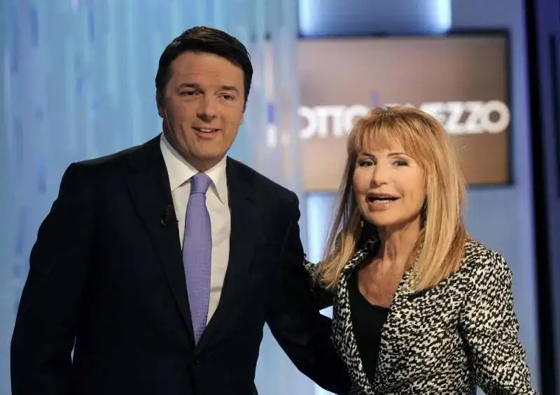 lilli gruber e matteo renzi otto e mezzo 