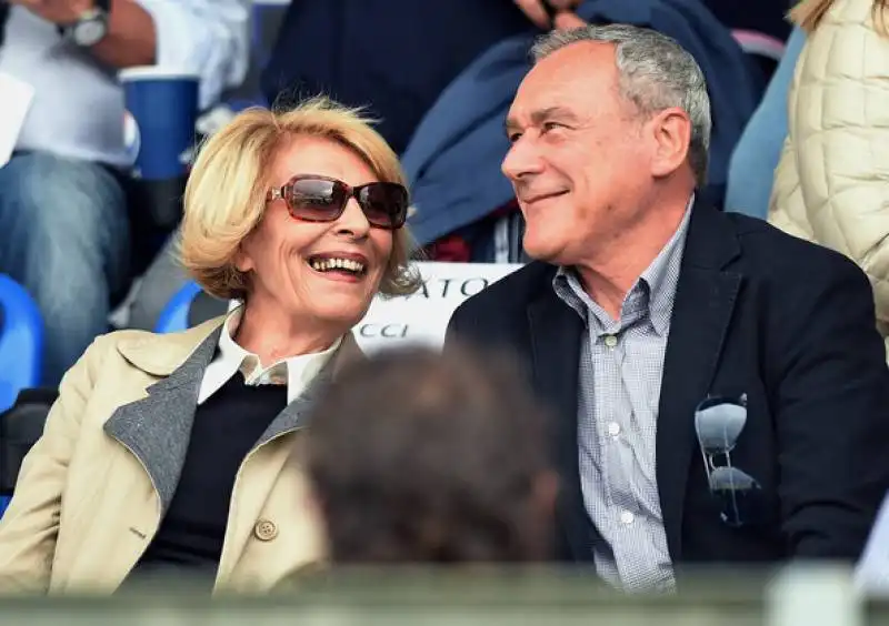 maria fedele e pietro grasso allo stadio