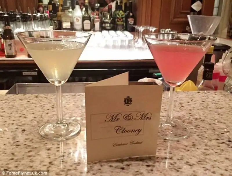 matrimonio clooney cocktails