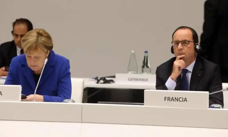 merkel e hollande al vertice ue di milano