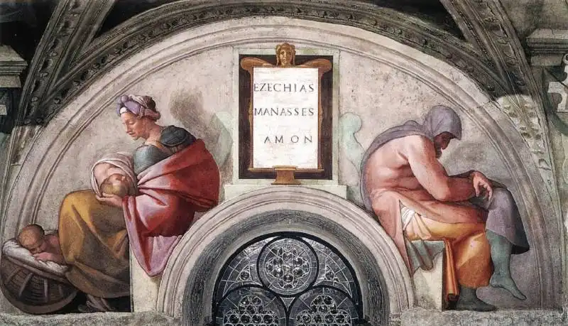 Michelangelo-Sistina: Lunetta