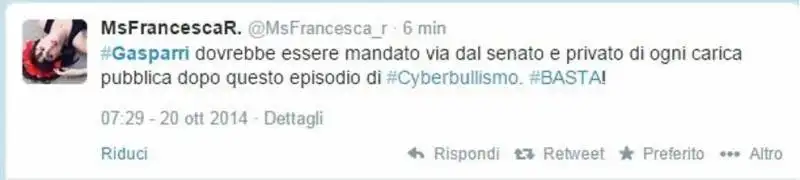 twitter tutti contro gasparri 13