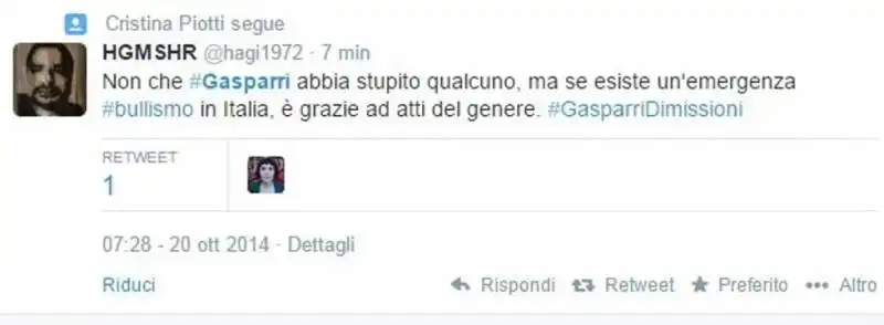 twitter tutti contro gasparri 14