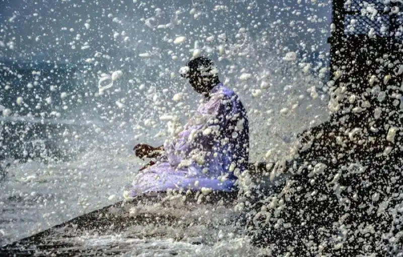 una spiaggia a karachi