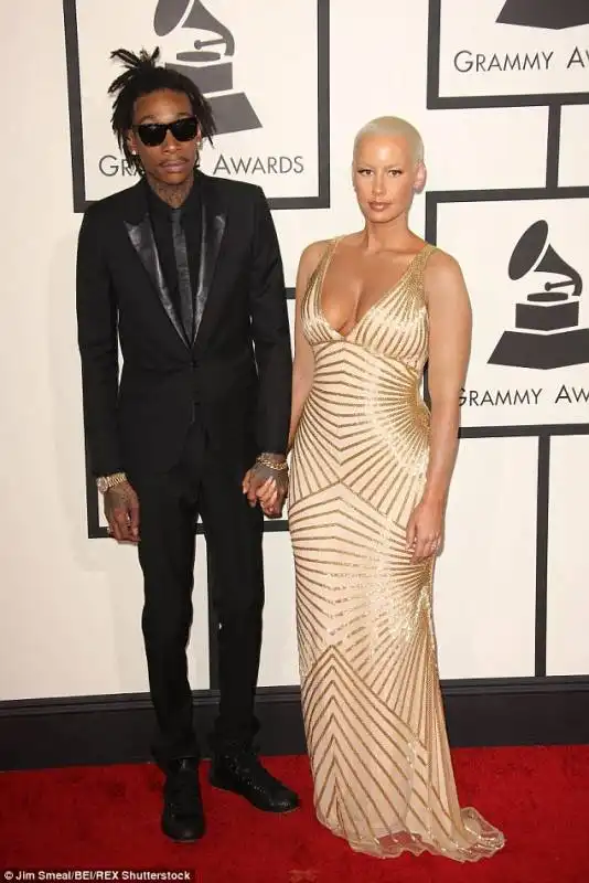 amber rose e il rapper wix khalifa