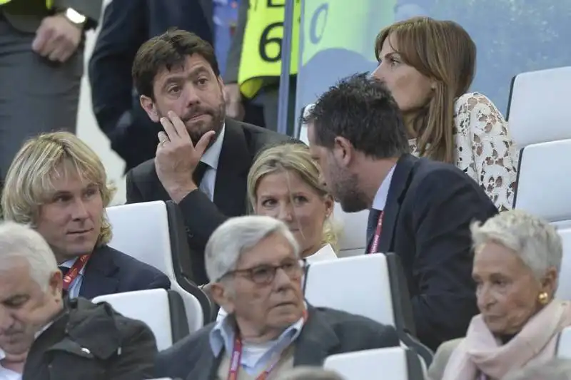 andrea agnelli emma winter  sugli spalti   e