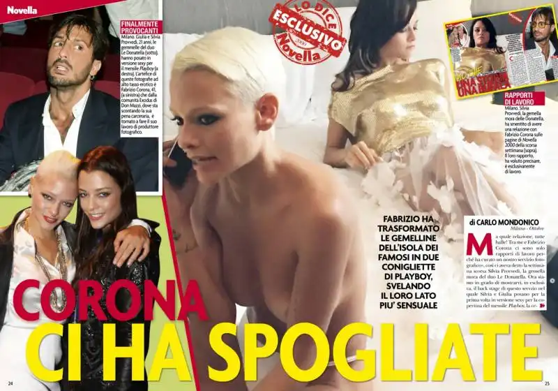 corona e le donatella da novella 2000 